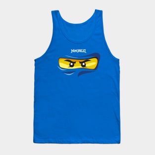 Ninjago Eyes BLUE Ninja JAY FanArt FanMade T-Shirt Tank Top